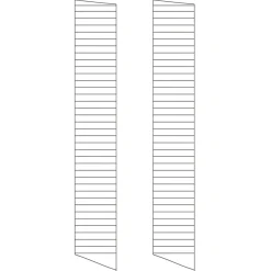 Clearance Golvgavel 200x30 2-p Mörkgrå String Gavlar