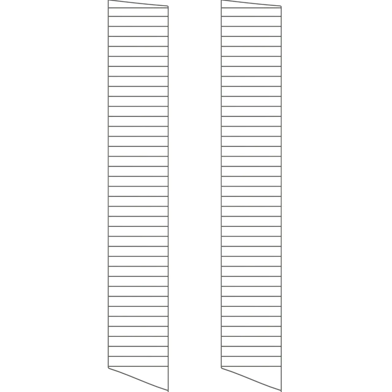 Clearance Golvgavel 200x30 2-p Mörkgrå String Gavlar