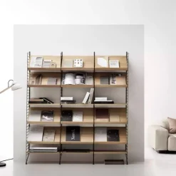 New Golvgavel 200x30 1-p svart String Gavlar