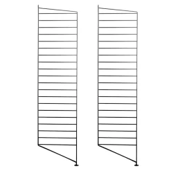 Clearance Golvgavel 115x30 2-p svart String Gavlar