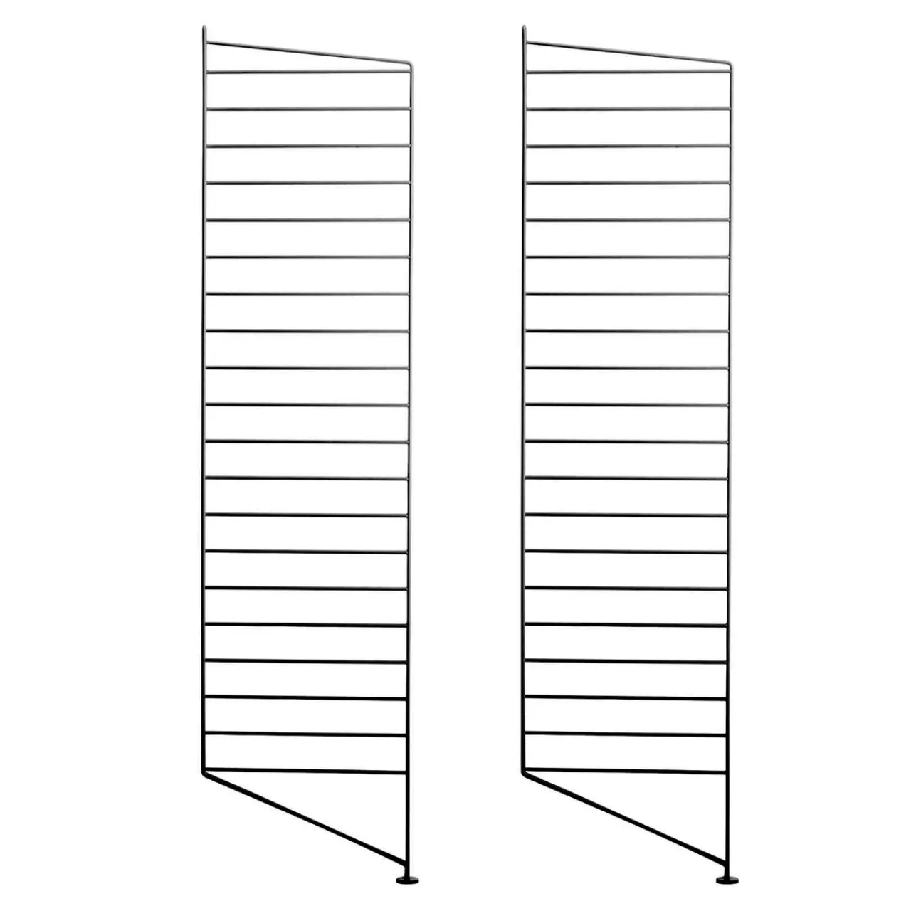Clearance Golvgavel 115x30 2-p svart String Gavlar