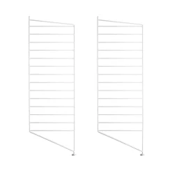 Golvgavel 85x30 2-p vit String Gavlar