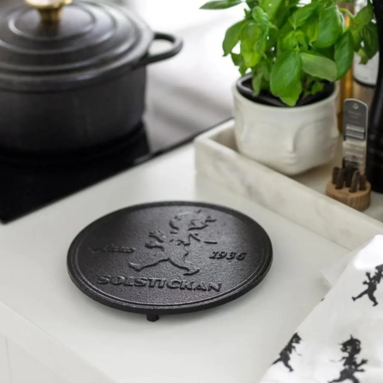 Discount Grytunderlägg gjutjärn Svart Grytunderlägg|Köksinredning