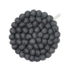 Discount Grytunderlägg Ull Mörkgrå Grytunderlägg|Köksinredning