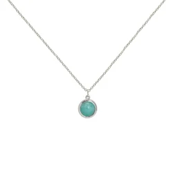 Clearance Halsband Dear Silver Turkos Halsband Silver|Smycken Dam