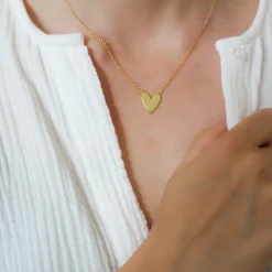 Halsband Freja 45 cm guld Halsband Guld|Julklappstips