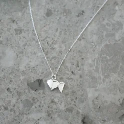 Clearance Halsband Hjärta medaljong silver Halsband Silver|Julklappstips