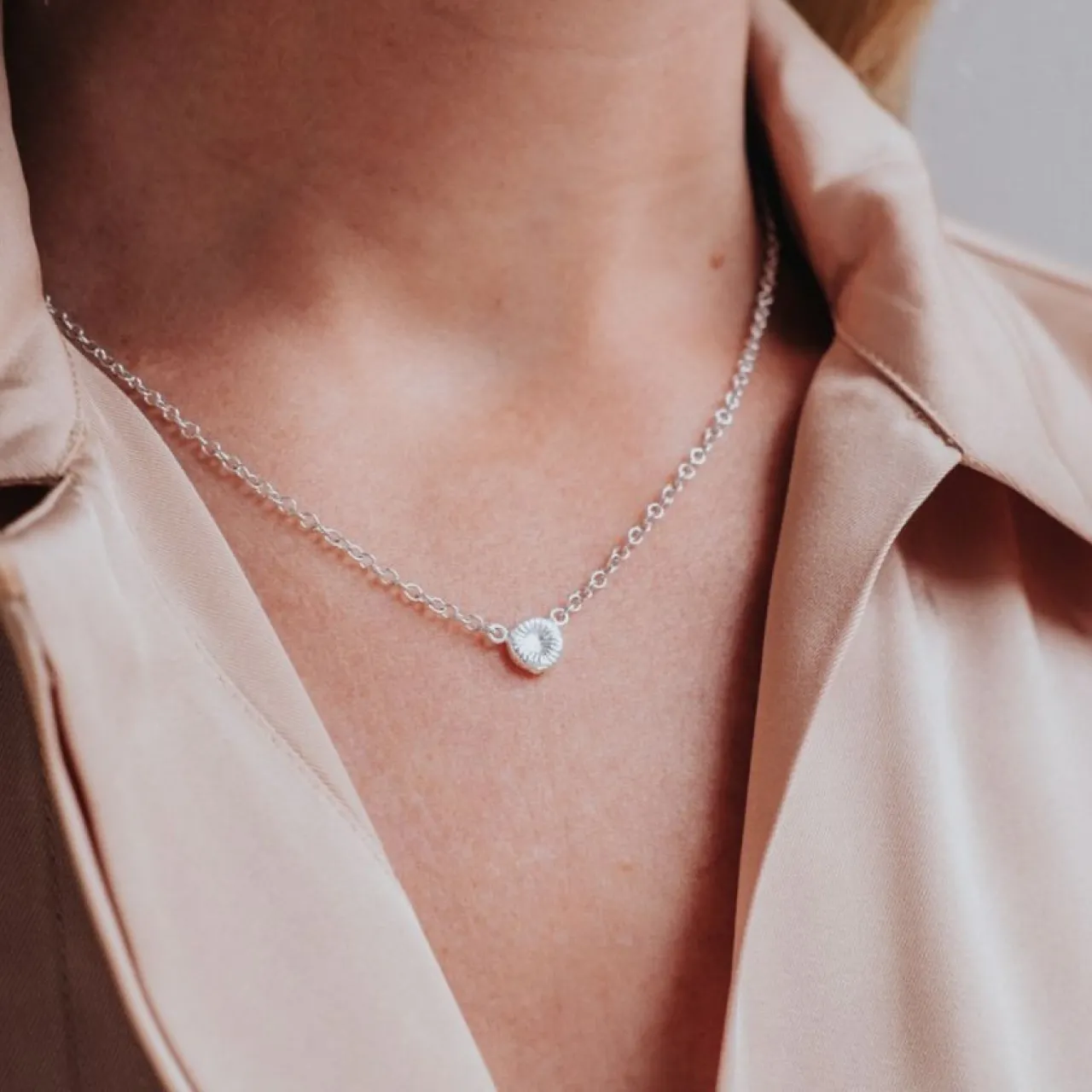 New Halsband Knappkorall Halsband Silver|Smycken Dam