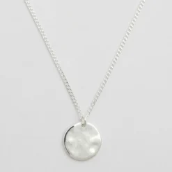 Hot Halsband Minimalistica Hammered Silver Halsband Silver