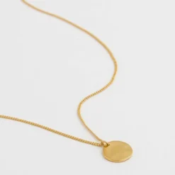 Sale Halsband Minimalistica Hammered Guld Halsband Guld