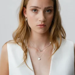 Outlet Halsband Paxton Long Silver Halsband Silver|Smycken Dam