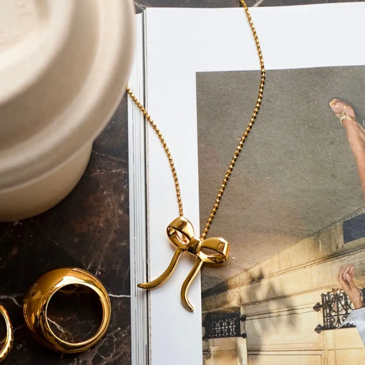 Hot Halsband Rosie Guld Halsband Guld