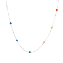 Halsband Santa Monica 42cm Multi Silver Halsband Silver|Smycken Dam