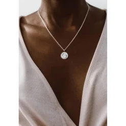 Hot Halsband smält måne Halsband Silver
