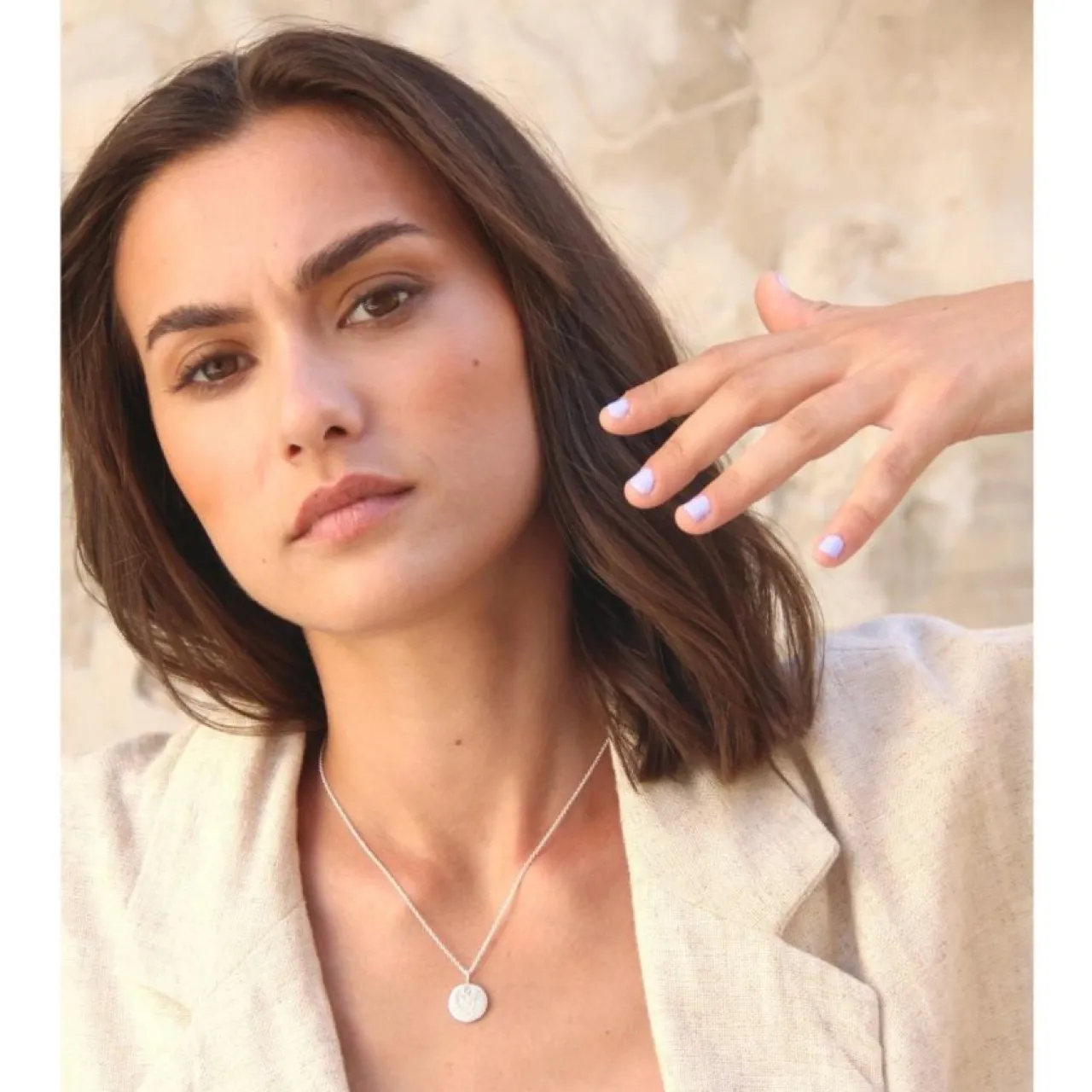 Hot Halsband smält måne Halsband Silver