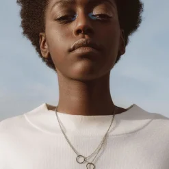 Best Halsband två ringar Halsband Silver