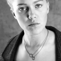 Best Halsband två ringar Halsband Silver