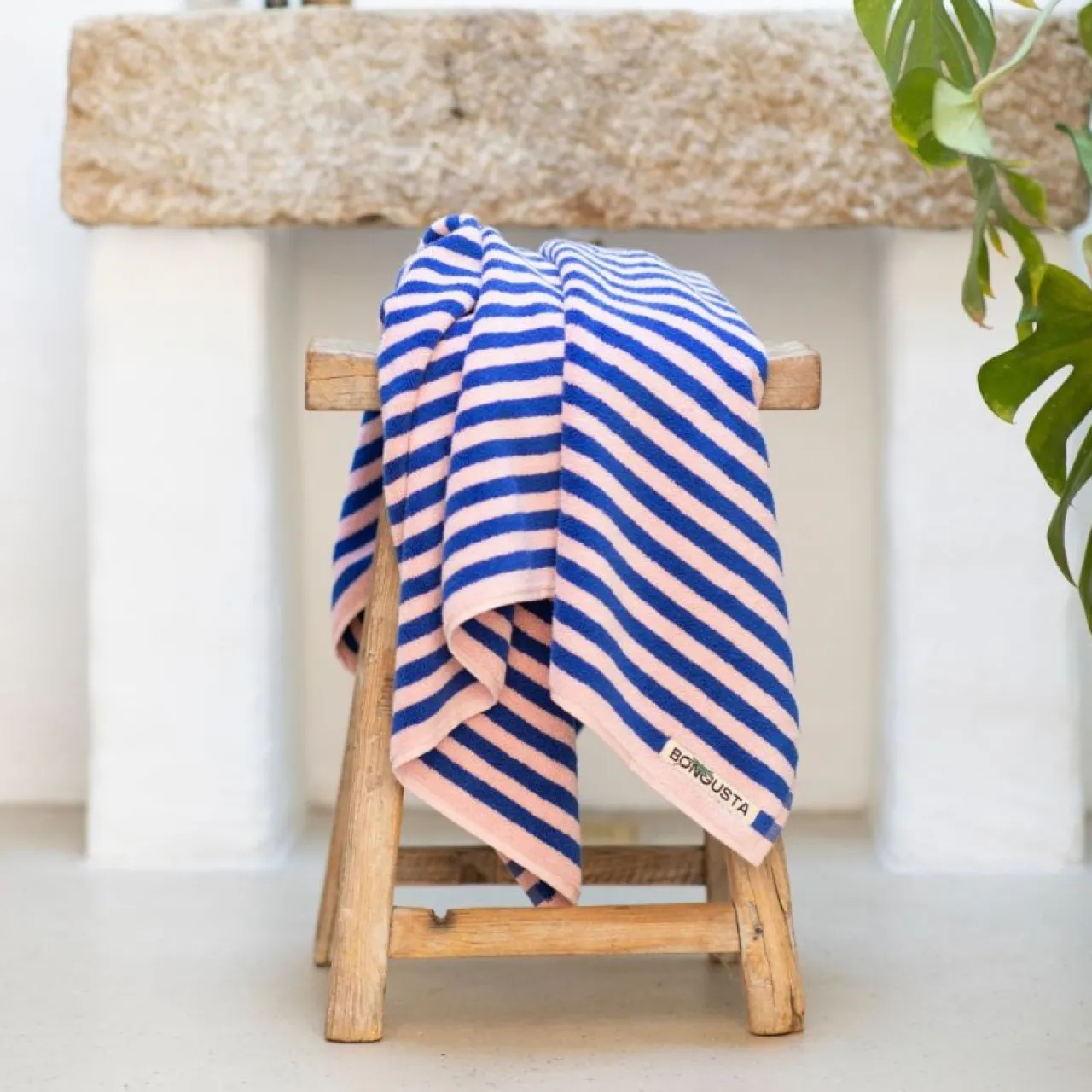 Handduk Naram 100 X 150 cm blå/rosa Sommarfavoriter