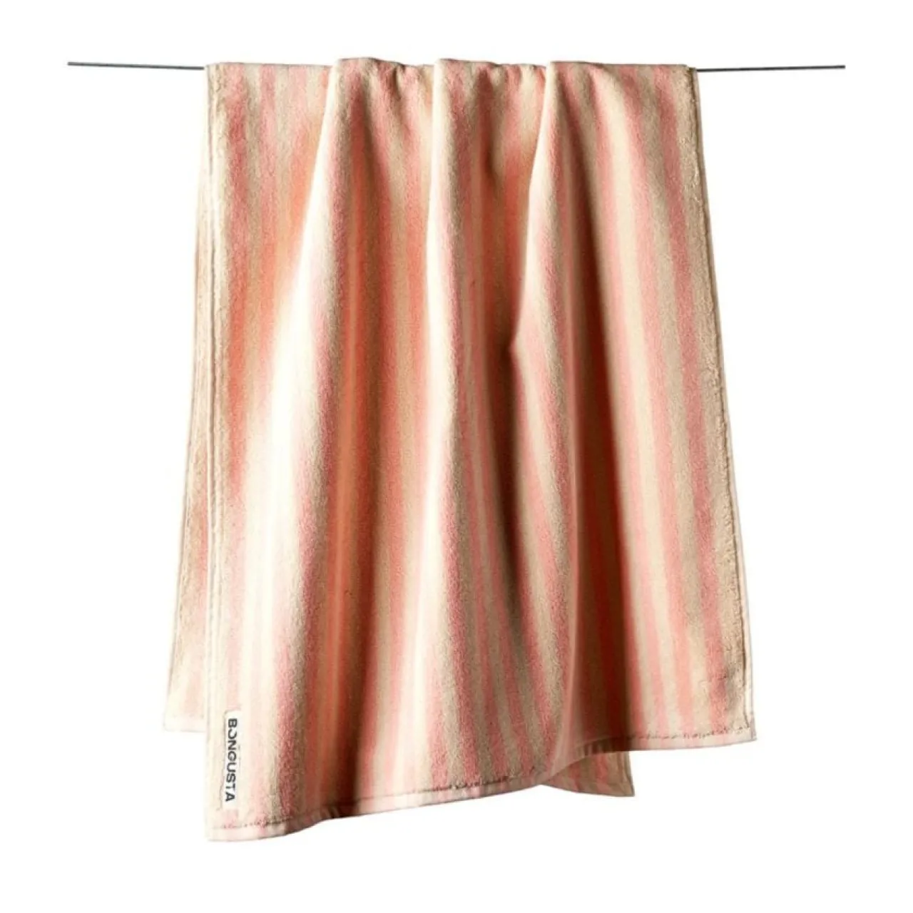 New Handduk Naram 70 X 140 cm Rosa/Creme Sommarfavoriter