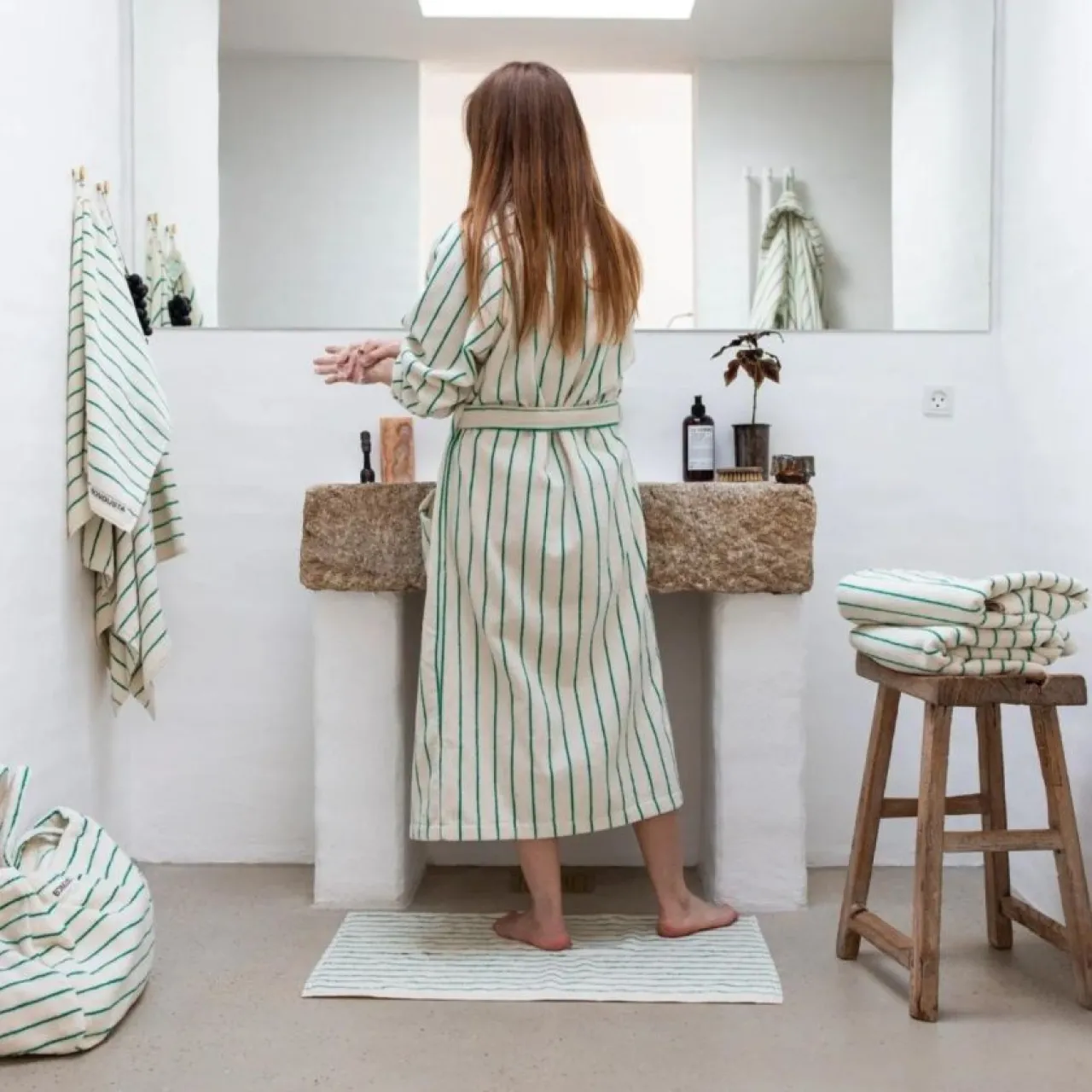 Online Handduk Naram 70 X 140 cm Vit Sommarfavoriter