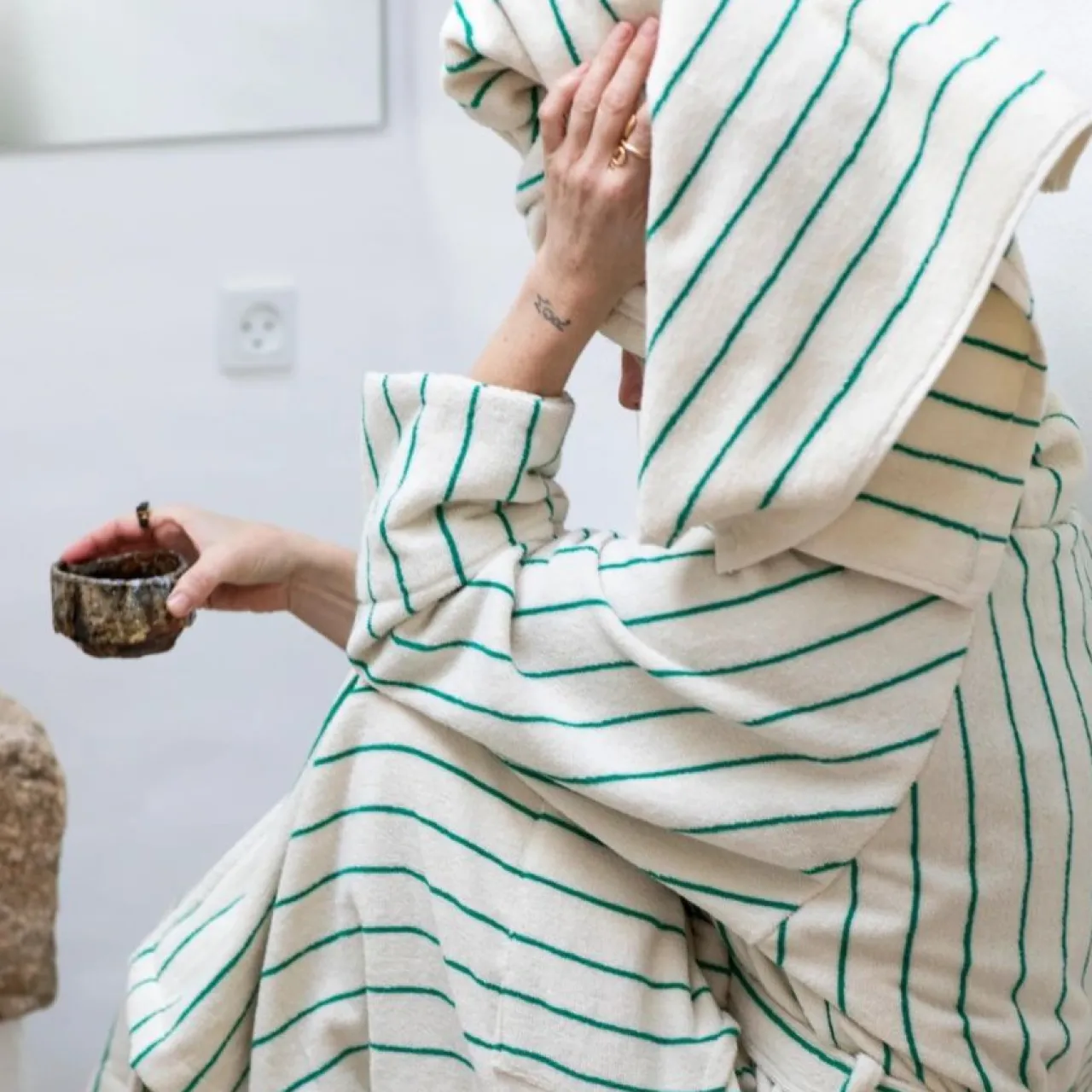 Online Handduk Naram 70 X 140 cm Vit Sommarfavoriter