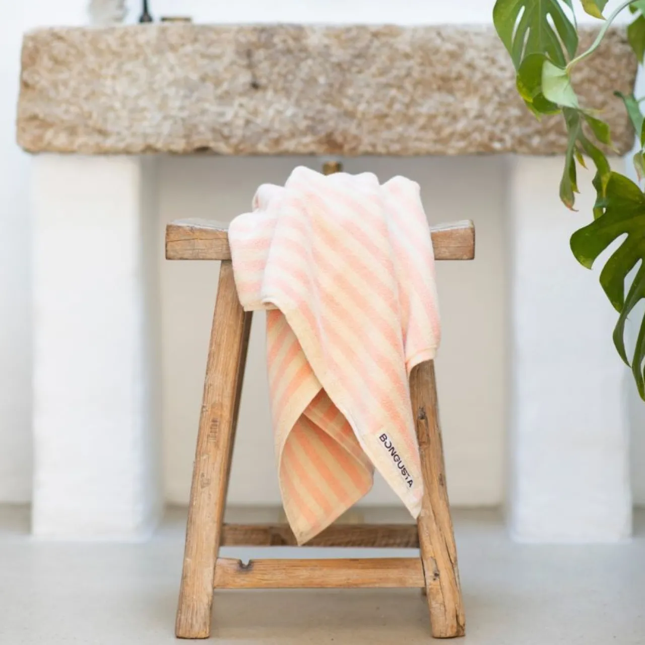 Online Handduk Naram 50 X 80cm rosa/creme Sommarfavoriter