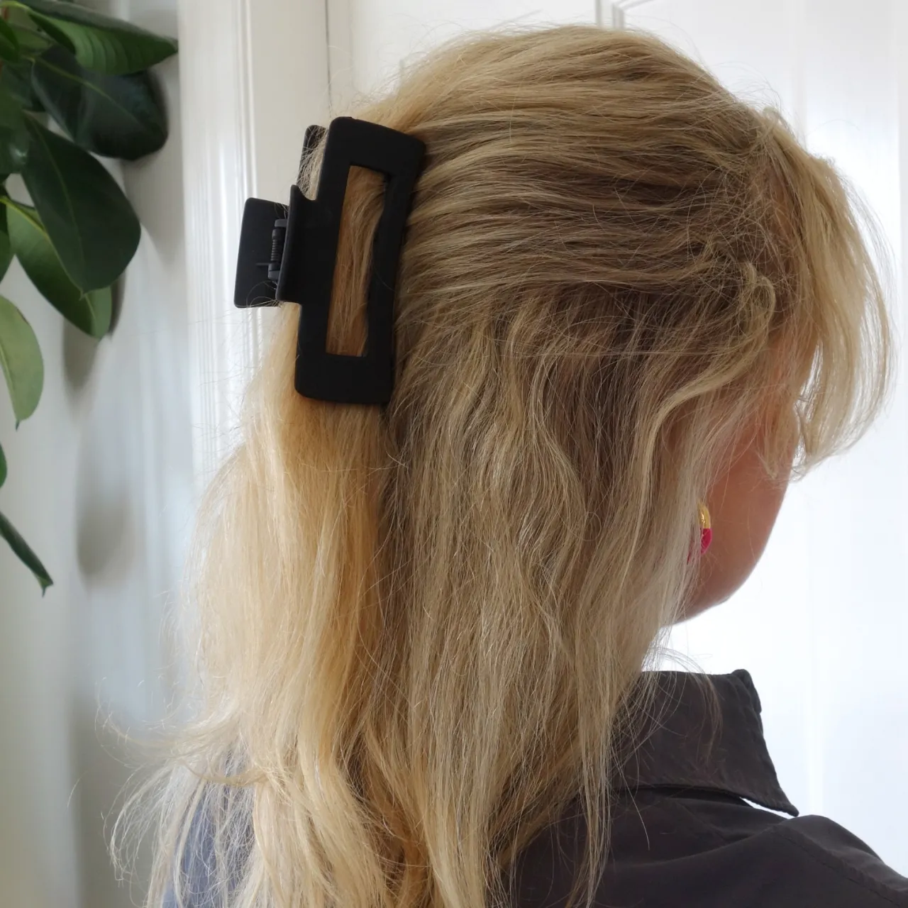 Clearance Hårklämma Jasmine Medium 10 cm Svart Hårklämma