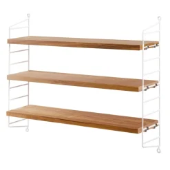 Hot Hylla Pocket String ek/vit Hyllor|Stringhylla Pocket