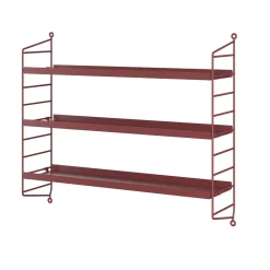 Discount Hylla Pocket String Metall Oxtorgsröd Stringhylla Pocket|Hyllor