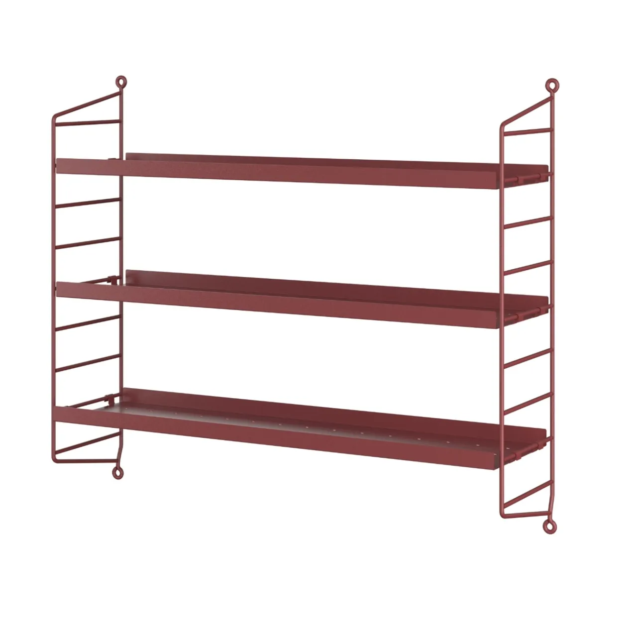 Discount Hylla Pocket String Metall Oxtorgsröd Stringhylla Pocket|Hyllor