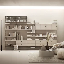 Hot Hyllplan 58x30 3-p beige String Hyllplan