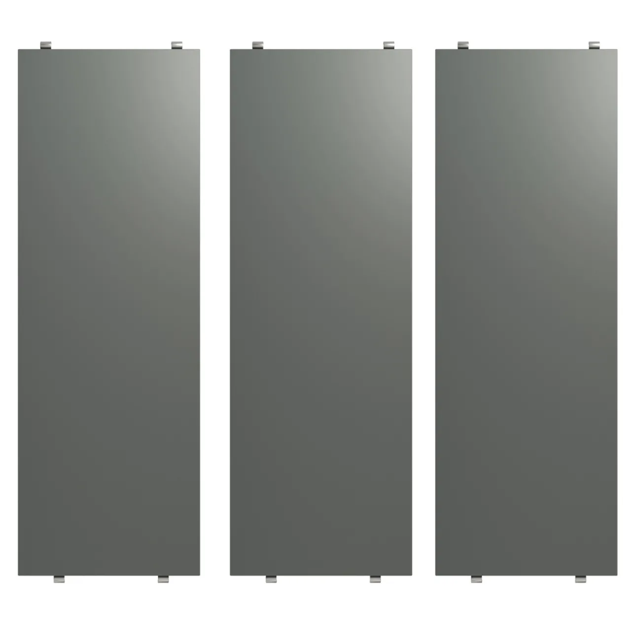 Outlet Hyllplan 58x20 3-p Mörkgrå String Hyllplan