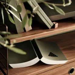 Discount Hyllplan 58x30 3-p valnöt String Hyllplan