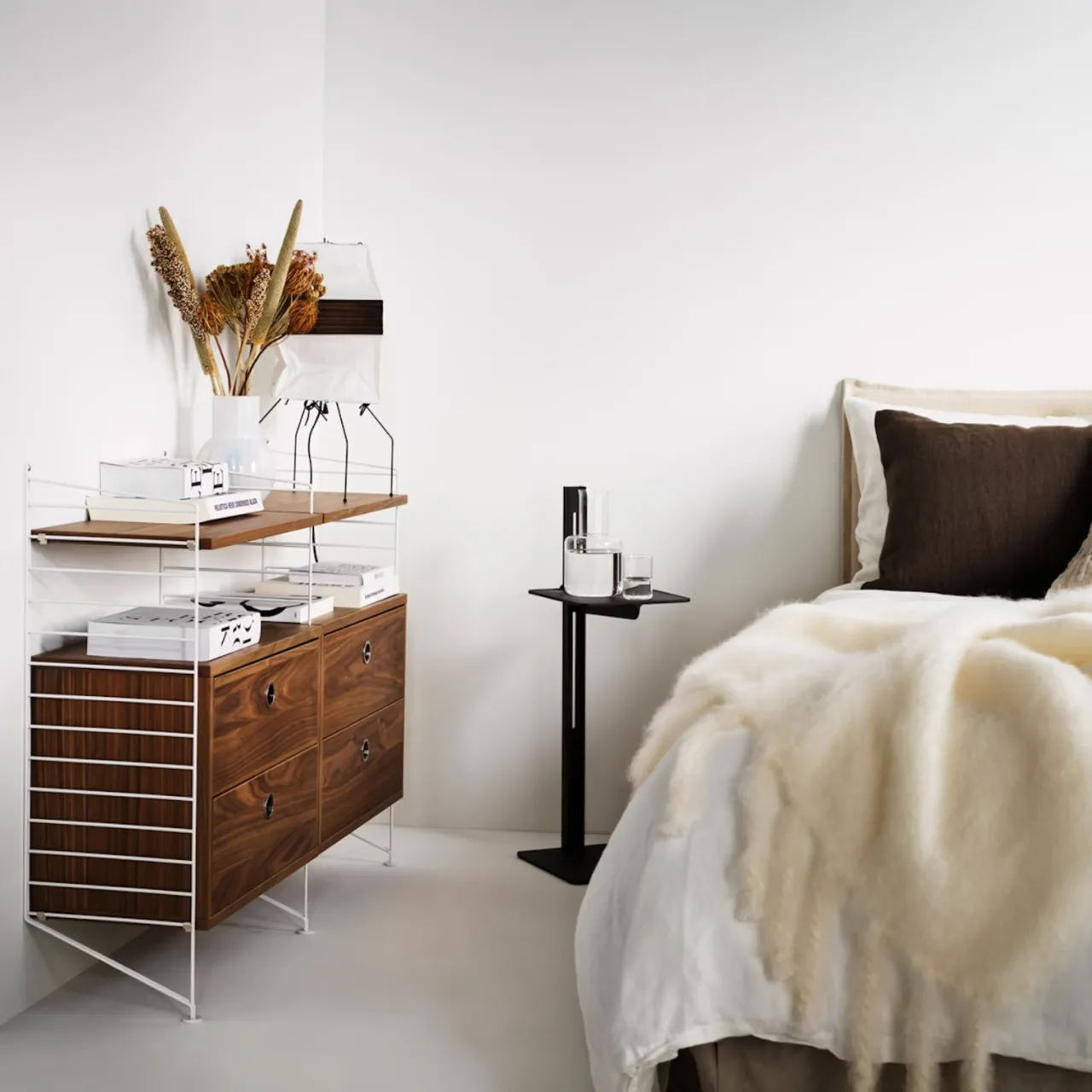 Sale Hyllplan 78x30 3-p valnöt String Hyllplan