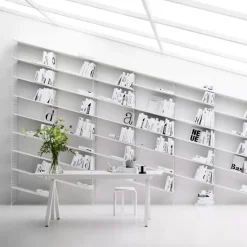 Sale Hyllplan 78x30 3-p vit String Hyllplan