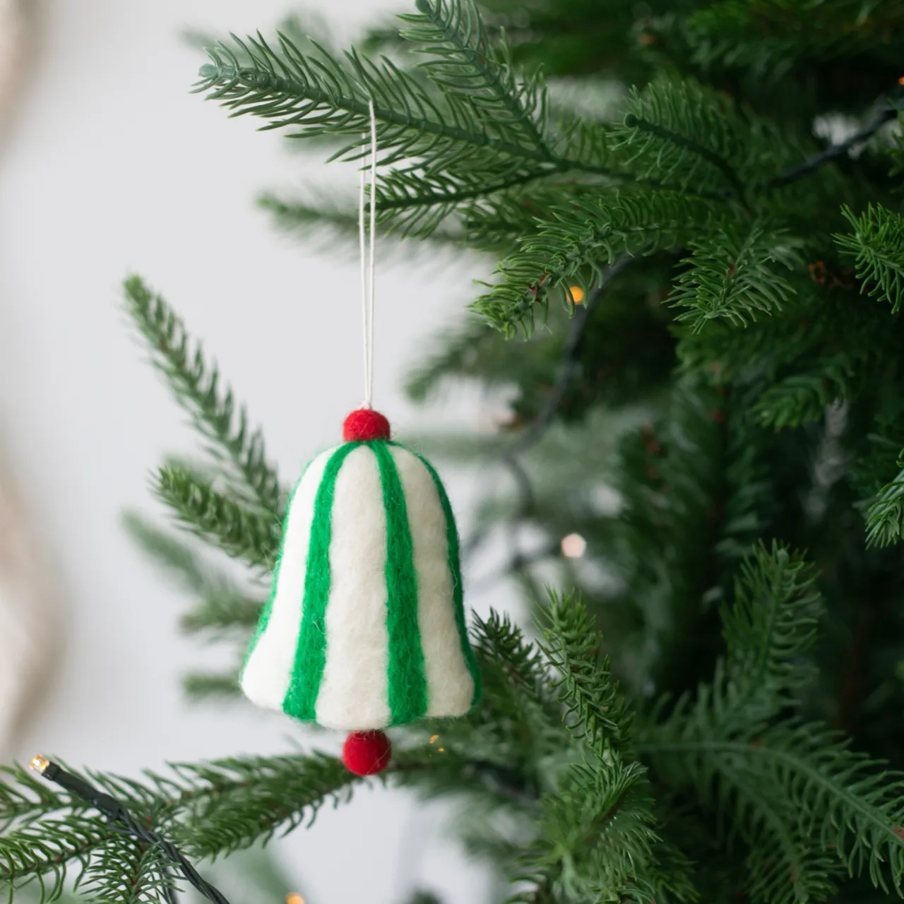 Clearance Julhänge Bell Grön Julgranskulor|Julfavoriter