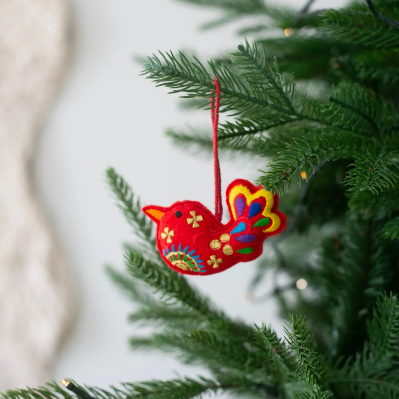 Best Julhänge Fågel Röd Till Julklappsspelet|Novent