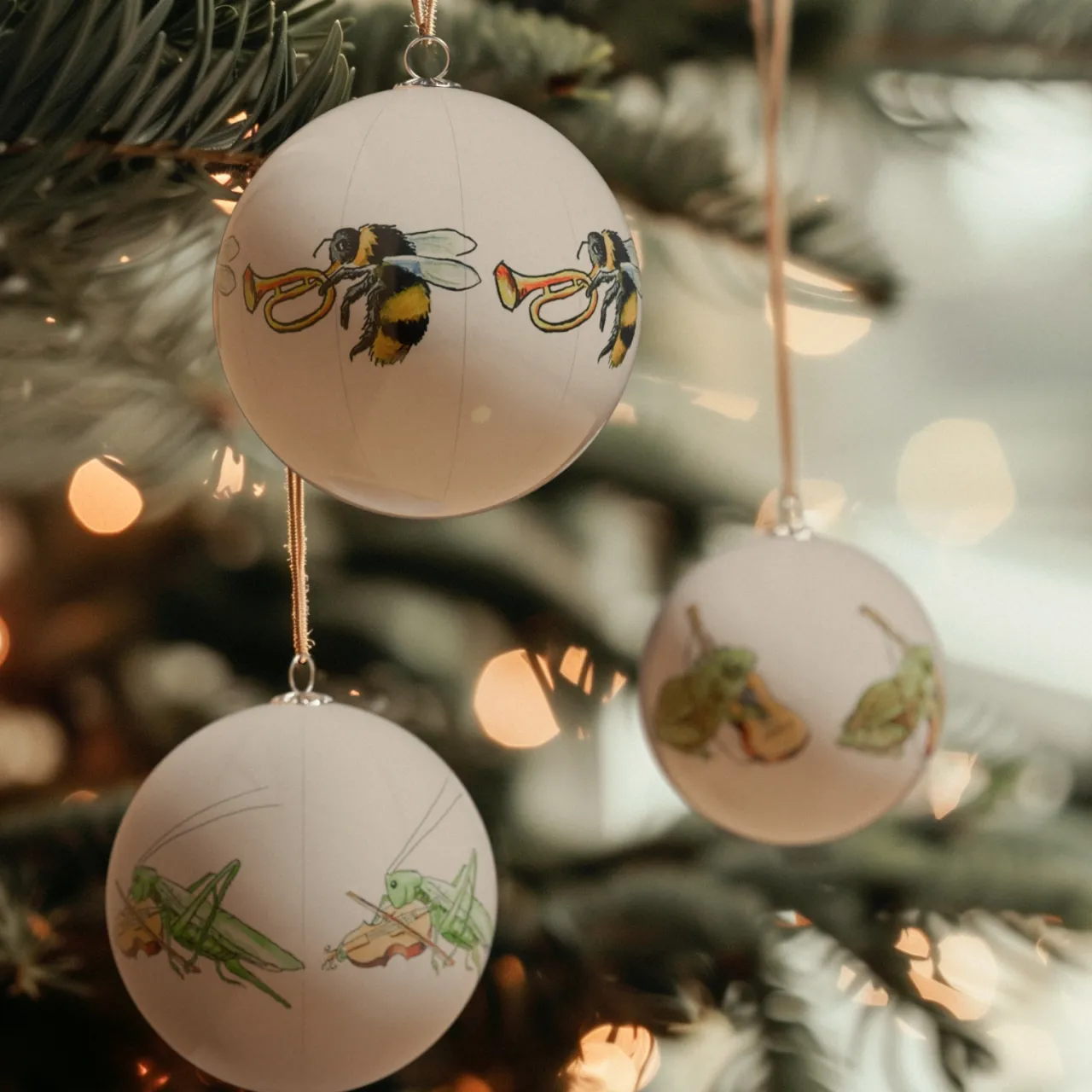 Online Julkulor Groda,Humla,Gräshoppa 3-P Julgranskulor|Julfavoriter