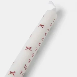 Kalenderljus 34cm Burgundy Kronljus|Kalenderljus