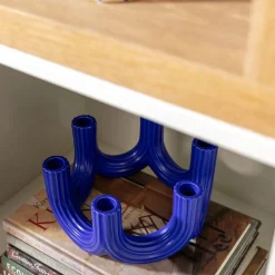 Outlet Kandelaber 6 arm Churros blå Ljusstakar & Lyktor