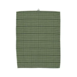 Kökshandduk Rutan 50x70 cm Skogsgrön Köksinredning