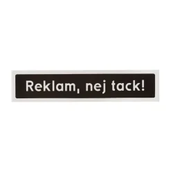 Best Klistermärke för ytterdörr ”Reklam nej tack” Till Julklappsspelet