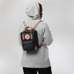 Online Kånken Mini  Rainbow  Black-Rainbow Barn Barnaccessoarer|Ryggsäckar