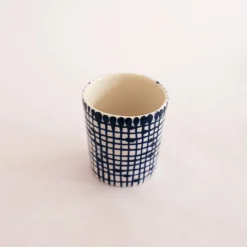 Best Kopp liten rutig blå Köksinredning|Tekoppar