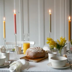 Hot Kronljus 4 pack 24cm Multi Gul Stearinljus|Kronljus