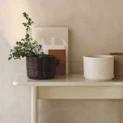 Best Kruka Corduroy Vit Krukor