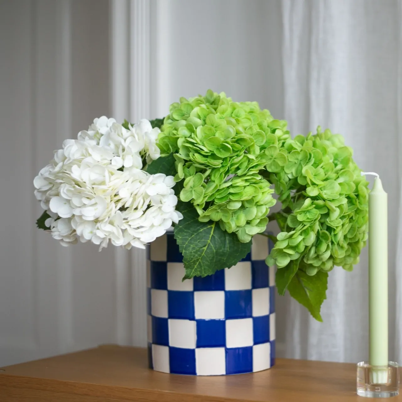 Hot Kruka DT Schackruta Blå Krukor