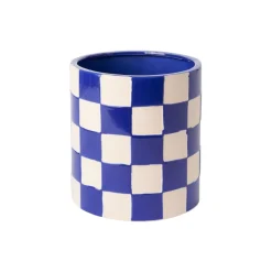 Hot Kruka DT Schackruta Blå Krukor