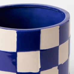 Hot Kruka DT Schackruta Blå Krukor