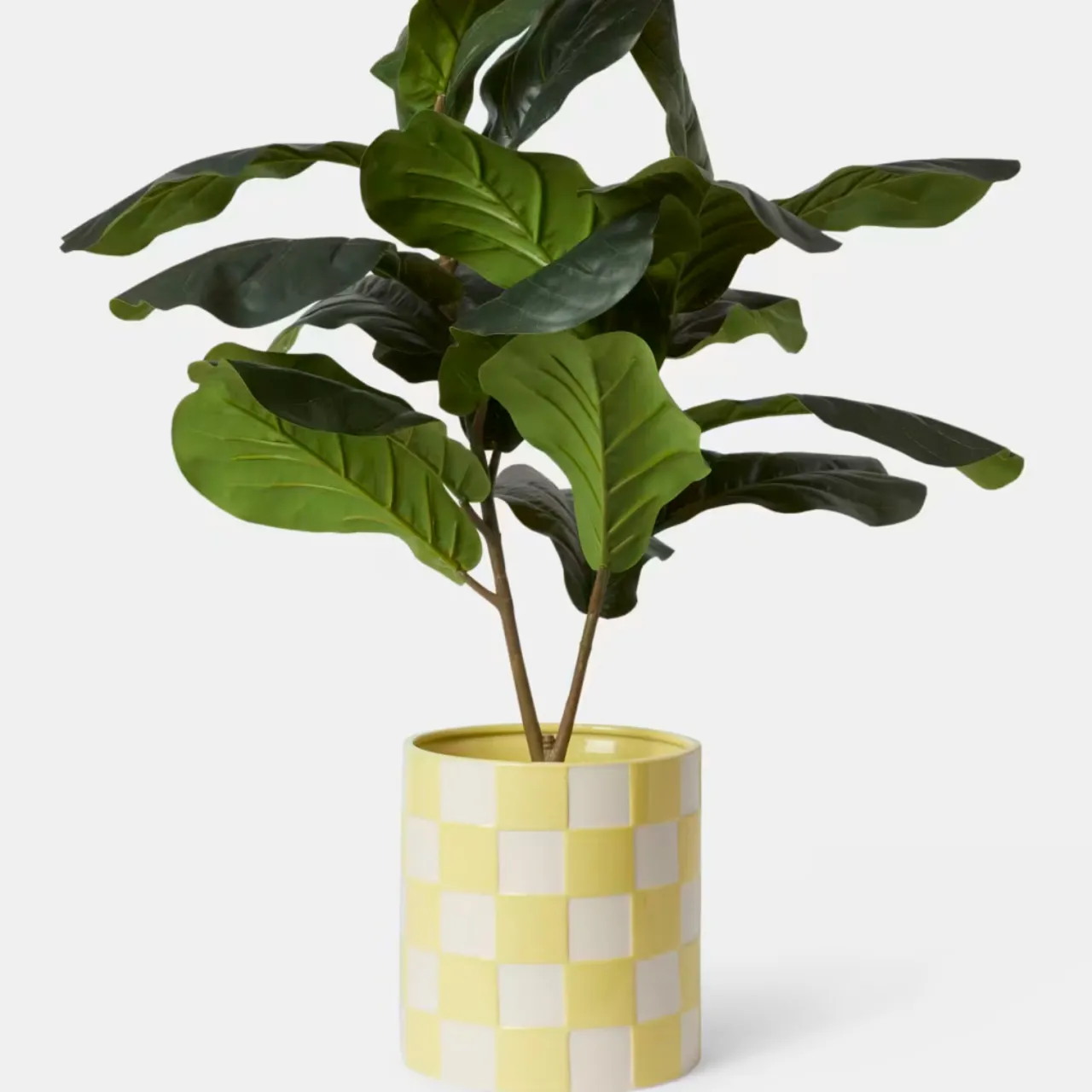 Hot Kruka DT Schackruta Ljusgul Krukor